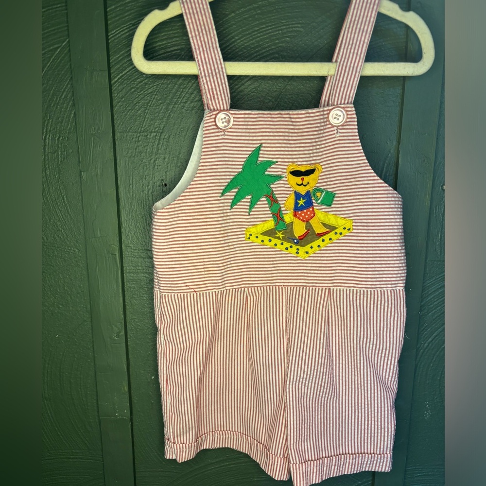 Vintage toddler Overalls “Pete’s Partner”  2t, VTG 90s, summer beach coveralls